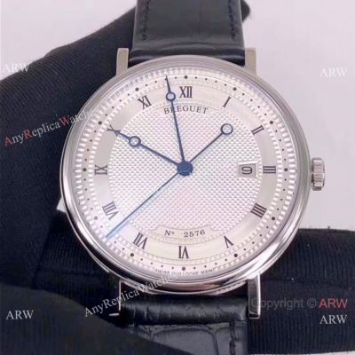 Swiss Replica Breguet Classique 2892 Watches SS Silver Dial